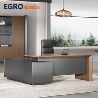 Bureau de direction en bois EGROspace, dimensions standard, mobilier de luxe, table moderne pour PDG et directeur