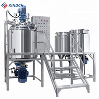 Ligne de production de machines de fabrication de crèmes, onguents, lotions et mayonnaises cosmétiques industrielles, homogénéisateur automatique