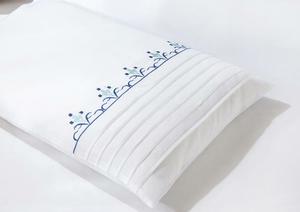 Otel-Juego de ropa de cama bordada de algodón egipcio, sábanas bordadas de lujo con hilo de 300T - Product Image 6