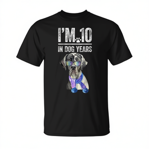 T-shirt I'm 10 In Dog Years per il 70° compleanno, per uomini e donne - Product Image 2