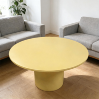 Table basse en fibre de verre personnalisable avec finition électrolytique, ensemble de tables basses en fibre de verre pour la maison et le salon, table en fibre de verre durable