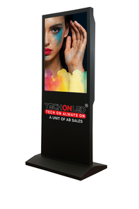T Type Shaped 43" LCD Freestanding Digital Kiosk for Retail Stores IP65 Rating Easy Content Scheduling & Animation - Product Image 2