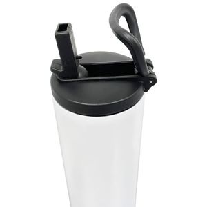 20Oz Skinny Vacuum Insulated Sublimation Straight Sport Tumbler With Flip Top Lid for Diy Printing - Product Image 1