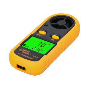 เครื่องวัดความเร็วลมดิจิตอลขนาดเล็กพร้อมจอแสดงผลไฟหลังจอ LCD การวัดอุณหภูมิ 0.1 ม./วินาที ความละเอียด 0~45 องศาเซลเซียส รุ่น AR816+ - Product Image 1