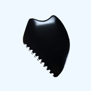 Tabla de Gua Sha de Piedra Bian Natural, Herramienta de Masaje Facial para el Cuidado de la Piel, Revitalización de la Piel y Relajación Muscular - Product Image 1