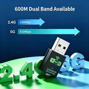 IFA02 WiFi6 AX1800 5G 2.4G ไดรเวอร์ฟรี ตัวรับสัญญาณ USB BT5.4 อะแดปเตอร์ 2-in-1 คอมพิวเตอร์แล็ปท็อปมินิไวไฟ - Product Image 6