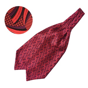 Cravate <span class=keywords><strong>Ascot</strong></span> pour homme en jacquard tissé à motifs floraux paisley, prix bas personnalisé - Product Image 2