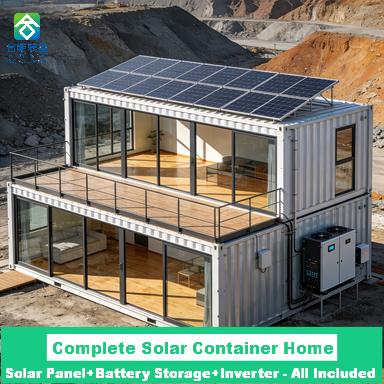 Solar-Powered 40ft Steel Container House Sandwich Panel Design for ...
