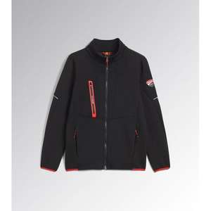 Chaqueta de Seguridad de Alta Visibilidad Diadora Negra Talla XL, Material Reflectante Scuba - Product Image 1