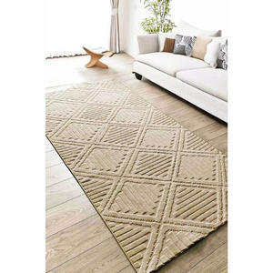 Tapis lavable en microfibre de polyester gaufré à poils longs, antidérapant et personnalisable pour usage domestique, fournisseur OEM - Product Image 3