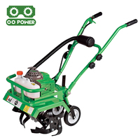 Motoculteur rotatif professionnel à essence 4 temps, tracteur chenillé semoir 7 CV GT212C