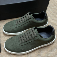 Sneakers de luxe en cuir perforé style Old Money, respirantes, pour usage quotidien, par un créateur