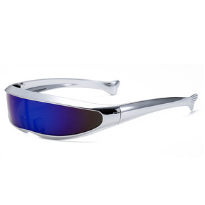 Lunettes Punk <span class=keywords><strong>X</strong></span>-<span class=keywords><strong>Men</strong></span> Transfrontalières Futuristes Tout-en-un Personnalisées Guerriers du Futur Colorées Électroplaquées Laser UV400 Unisexe - Product Image 2