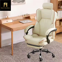 Chaise de bureau rotative personnalisée de haute qualité accoudoirs dossier chaise de travail de bureau à domicile moderne chaise de bureau en cuir synthétique