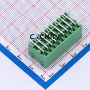 DB2ERHBG-3.5-2*9P-GN Plug-in Terminal Block Bent Lead Through Hole,P=3.5mm Board-to-Board / Socket Closed Snap Fixing 2x9P 3.5mm - Product Image 2
