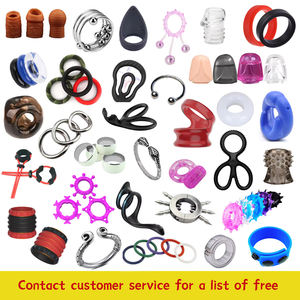 Çift halka Penis kısıtlama yüzük erkek bekaret cihazı gecikmeli boşalma aracı BDSM yetişkin seks oyuncak - Product Image 5