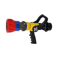 Buse de pulvérisation à jet guidé Volla Machino pour lutte contre l'incendie, raccord mâle, débit 4-6.5-10-13 L/s, pression 0.60 MPa, portée >39.5m