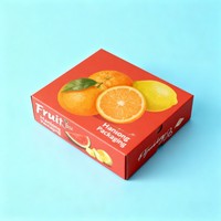 Boîte d'expédition de fruits frais personnalisée avec logo, cerises, fraises, boîte d'emballage en carton ondulé épais, recyclable, pliable, boîte cadeau pour bleuets