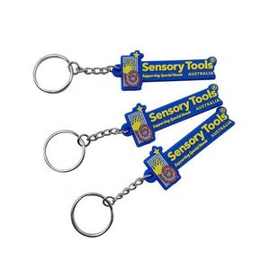 New Design Custom Logo Silicone Keychain Soft PVC Rubber Key Chain for Promotion - Product Image 1