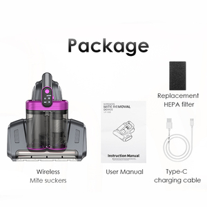 <span class=keywords><strong>Aspirateur</strong></span> à <span class=keywords><strong>matelas</strong></span> sans fil portatif avec lumière UV-C, double <span class=keywords><strong>aspirateur</strong></span> à coupelles, capacité de 640 ml, pour usage domestique et hôtelier - Product Image 6