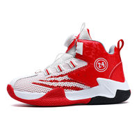 Meilleures ventes Baskets à boucle pivotante en maille pour enfants Chaussures de basket-ball de marque pour enfants