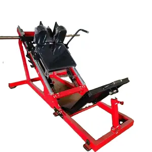 机器商用健身强度高密度动力架健身房健身设备45度压腿机/哈克蹲