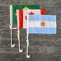 Bandera de Irán con León Iraní, Doble Cara, Poliéster Resistente a los Rayos UV, para Coche, 30x45cm, con Clip de Montaje, Resistente a la Decoloración, para Fanáticos del Deporte y Rally