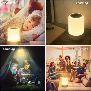 Lampe de chevet LED pour chambre à coucher, lampe tactile sans fil à intensité variable, lampe de chevet rechargeable pour bébé avec 8 couleurs changeantes - Product Image 4