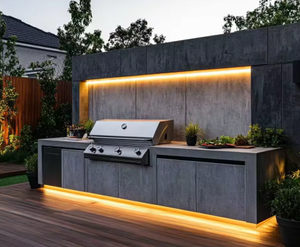 Armoires extérieures personnalisées en acier inoxydable 304 <span class=keywords><strong>pour</strong></span> jardin, barbecue, <span class=keywords><strong>terrasse</strong></span>, cuisine extérieure - Product Image 2