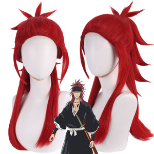 T-shirt d'anime avec un personnage cosplayé : Saint Da, Asanai <span class=keywords><strong>Renji</strong></span>, avec une perruque de Shinigami - Product Image 1