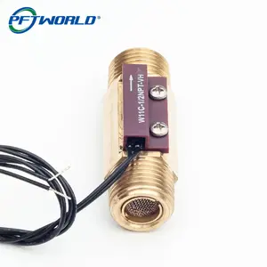 W11C-1/2NPT 70W Vertical Installation Metal Copper Shell Pressure 38mm 70W 200V 400DC Heater Electronic Water Flow Switch