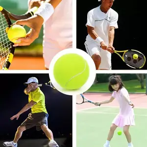Bola tenis berwarna kustom untuk latihan mainan aktivitas bermain anak dewasa hewan peliharaan tenis bola pantai