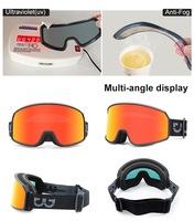 Lunettes de sport de style chaud Lunettes de ski pour les sports de neige pour le VTT Snowboard et la protection solaire