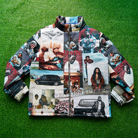 Tapisserie d'hiver Bomber Puffer Jacket Thick Quilted Cotton-padded Men's Lightweight Padding Stand Collar Zipper Windproof Jackets
