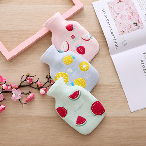 Cute Cartoon Plush Hot Water Bottle Flannel Water Fillable Portable For Babies Women Warm Stomach Hands Body - Product Image 2