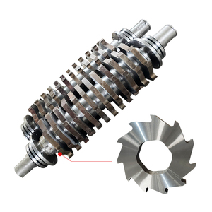 Mini metallo trituratore plastica/metallo può triturazione macchina per la vendita doppio albero trituratore - Product Image 4