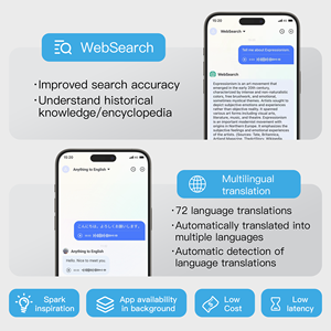 Voice Recognition Enabled Voice Interaction Translating Smart Voice Command Enabled <b>Wireless</b> <b>Microphone</b> for Cell Phone - Product Image 4