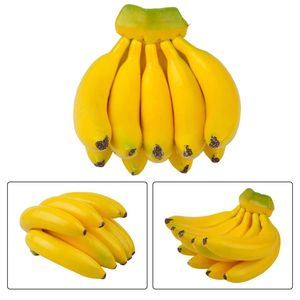 Bananes jaunes simulées, fruits artificiels en mousse réalistes, écologiques, pour la décoration de la maison et de la cuisine à l'Halloween et Thanksgiving - Product Image 4