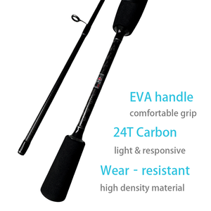 Canne à pêche spinning extra ultralégère en carbone de 6 pieds avec poignée EVA, poids de leurre 0,4-4g, pour la pêche en ruisseau et en eau douce (perche, truite) - Vente en gros - Product Image 4