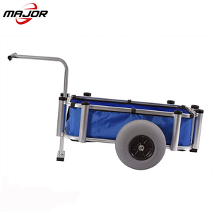 รถเข็นล้อบอลลูนอลูมิเนียมขนาด 12 นิ้วแบบพกพาสำหรับตกปลาและชายหาด - Product Image 4