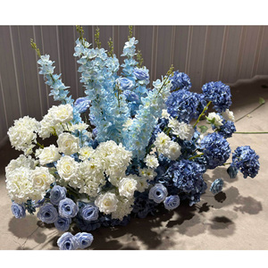 ดอกกุหลาบผ้าไหมกำมะหยี่ขนาด7ซม. สีขาวหลากสีตกแต่งงานแต่งงานเอฟเฟกต์ดอกบัวสัมผัสจริง - Product Image 2