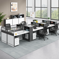 Ensemble de mobilier de bureau table de séparation Bureau du personnel Bureau de travail Bureau de travail modulaire table et chaise Bureau de travail