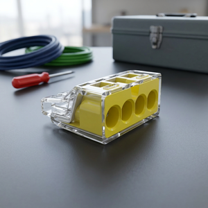 Best Quality Safe Hole Terminal Electrical Push-in Wire Connector PC Material CUL Certified 450V for Building & <b>Lighting</b> - Product Image 3