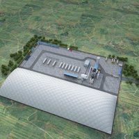 Dôme gonflable en PVDF imperméable, résistant au feu, écologique, pour garage, hangar, salle de sport, salle d'entraînement, terrain de badminton, terrain de basket-ball