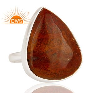 Ocean Jasper Gemstone <b>Ring</b> Jewelry Designer 925 Sterling <b>Silver</b> <b>Ring</b> <b>Chunky</b> <b>Rings</b> Manufacturer Vintage Collection - Product Image 2