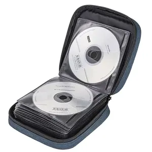 2023 New designer CD Case Holder Portable 32 CD/DVD Disc Storage Wallet Organizer Bag for Car