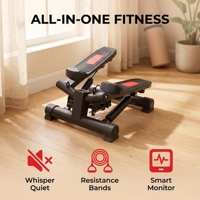 Mini appareil de fitness portable pour exercices aérobiques à domicile, stepper avec surface antidérapante