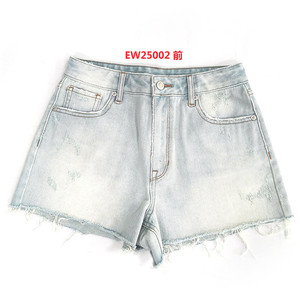 Excellente qualité populaire quotidien femmes Denim Shorts déchiré confortable Stretch été Streetwear mode Jean Shorts - Product Image 1