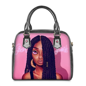 <span class=keywords><strong>Borse</strong></span> a Mano e Borsette in Pelle PU con Design Artistico di Ragazze Africane Nere per Donne, Stampa Personalizzata, <span class=keywords><strong>Borse</strong></span> da Donna alla Moda Estate 2025 - Product Image 4