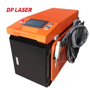 Mesin pemotong pembersih las Laser RF50A, mesin pemotong logam pembersih las Laser baterai 1kW 1,5 kW 2KW 3KW